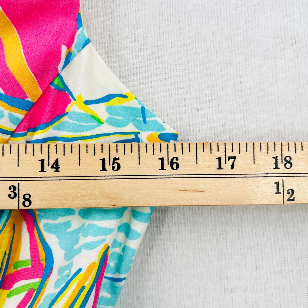 LILLY PULITZER Janice Shift Dress Womens 4 Blue Pink You Gotta Regatta Sailboat - Picture 11 of 14